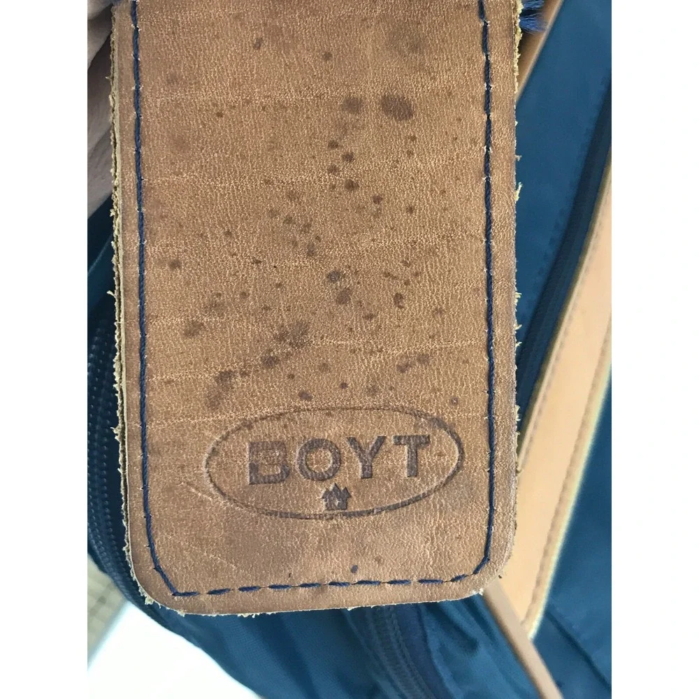Boyt Unisex‎ Adults Blue Brown Runaways Shoulder Strap Zip Pockets Messenger Bag